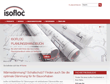 Tablet Screenshot of isofloc.de